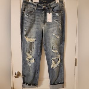🆕 Judy Blue Bleach Splash Boyfriend Jean